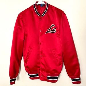 La Brea Satin Bomber Jacket